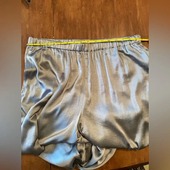 Madewell Dusk Grey Satin Vest Top Matching Set Sizes 12 and L - Picture 7 of 13